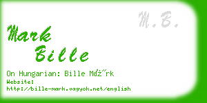 mark bille business card